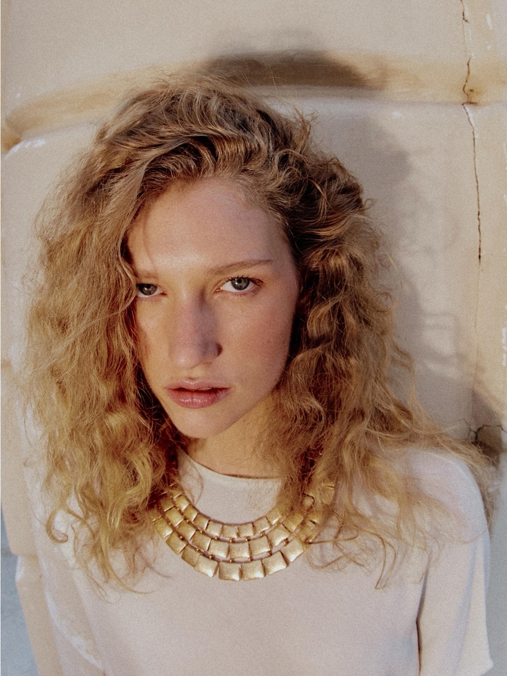 Zara Gold Statement Multi-Layer Collar Necklace